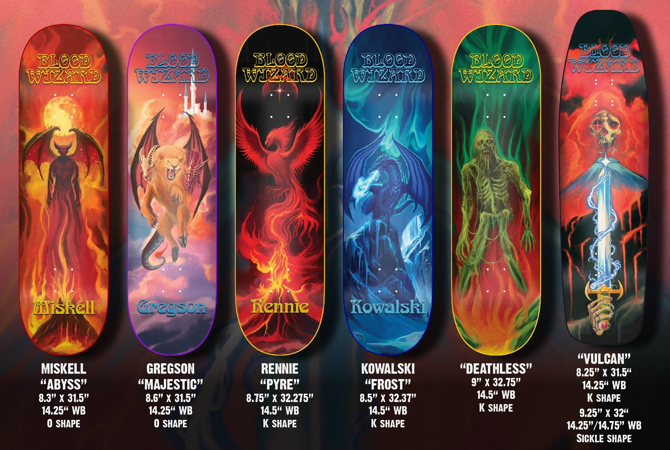 m*e様 Blood wizard Miskel 8.38 Blood Wizard Skateboards – BLOOD WIZARD